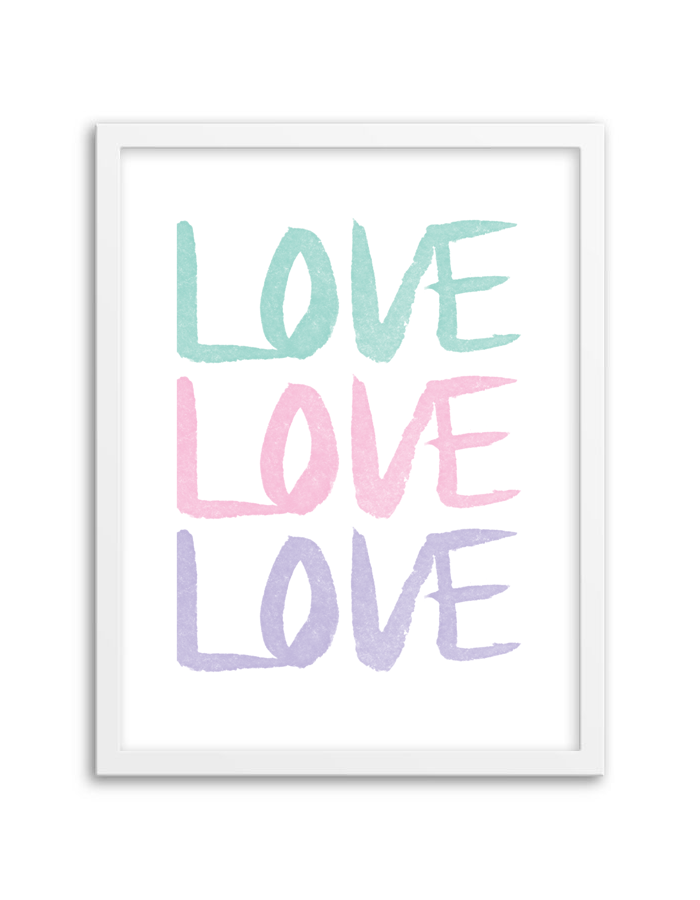 700x900 Free Printable Watercolor Love Wall Art