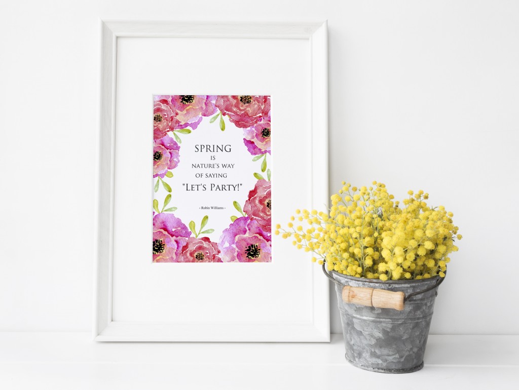 1024x770 Printable Watercolor Art For Spring