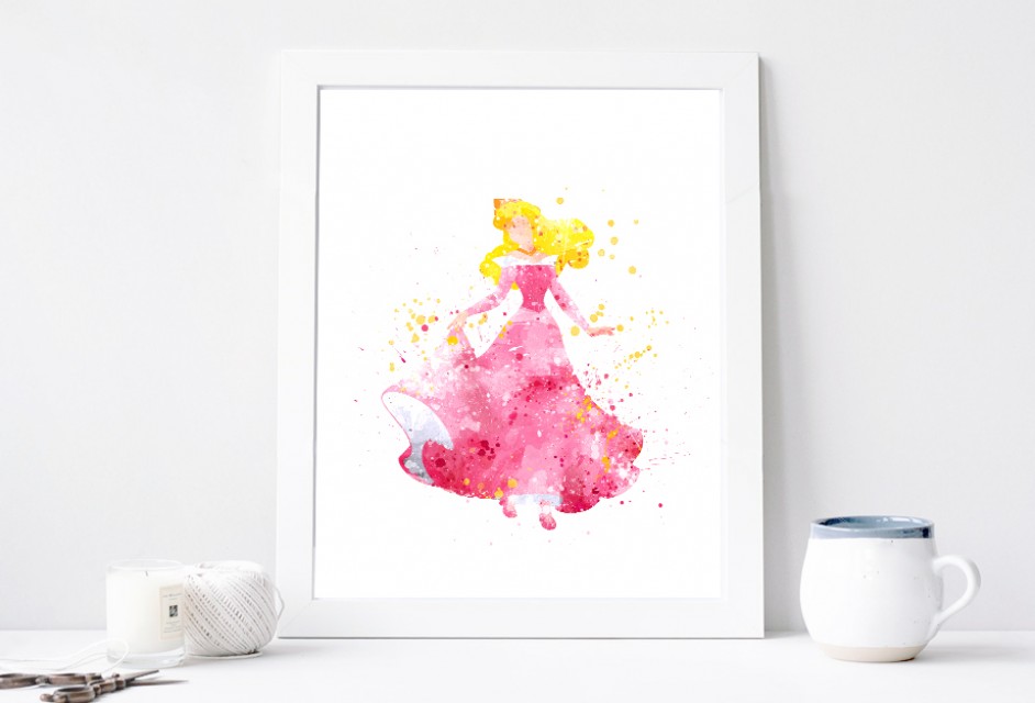 942x640 Sleeping Beauty Print