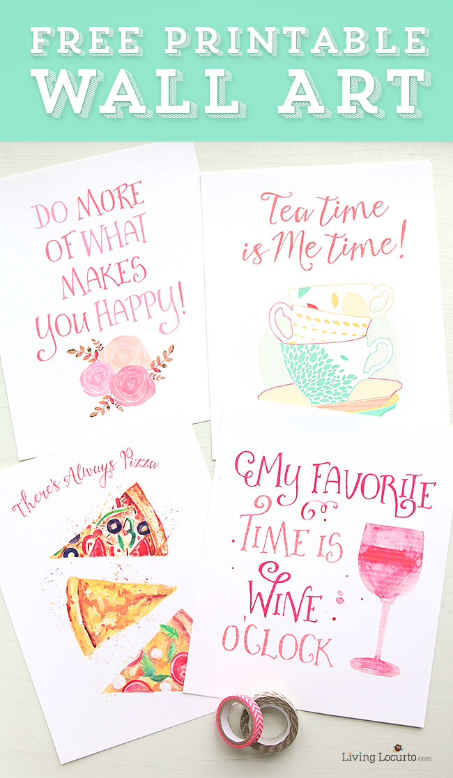 650x1116 Watercolor Free Printable Wall Art