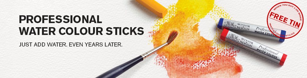 980x250 Professional Water Colour Sticks