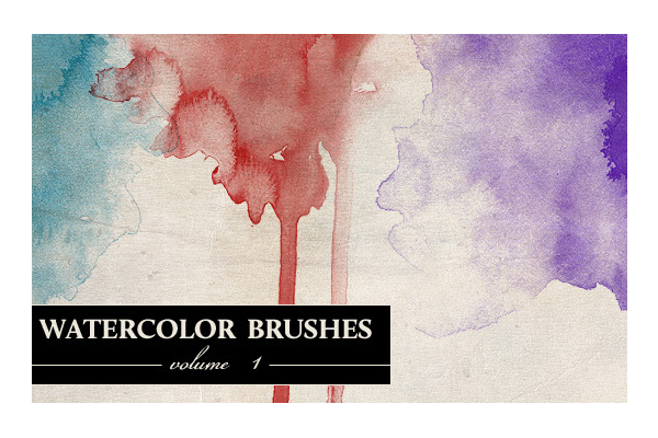 600x400 34 Free Watercolor And Artistic Photoshop Brush Sets Psdfan
