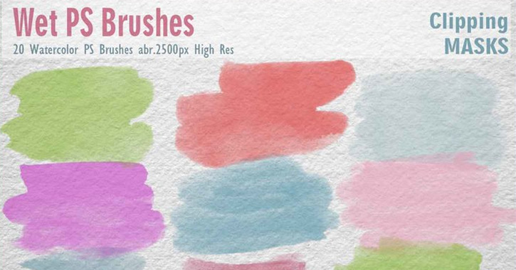 725x380 Top Free Photoshop Watercolor Brushes For Designers