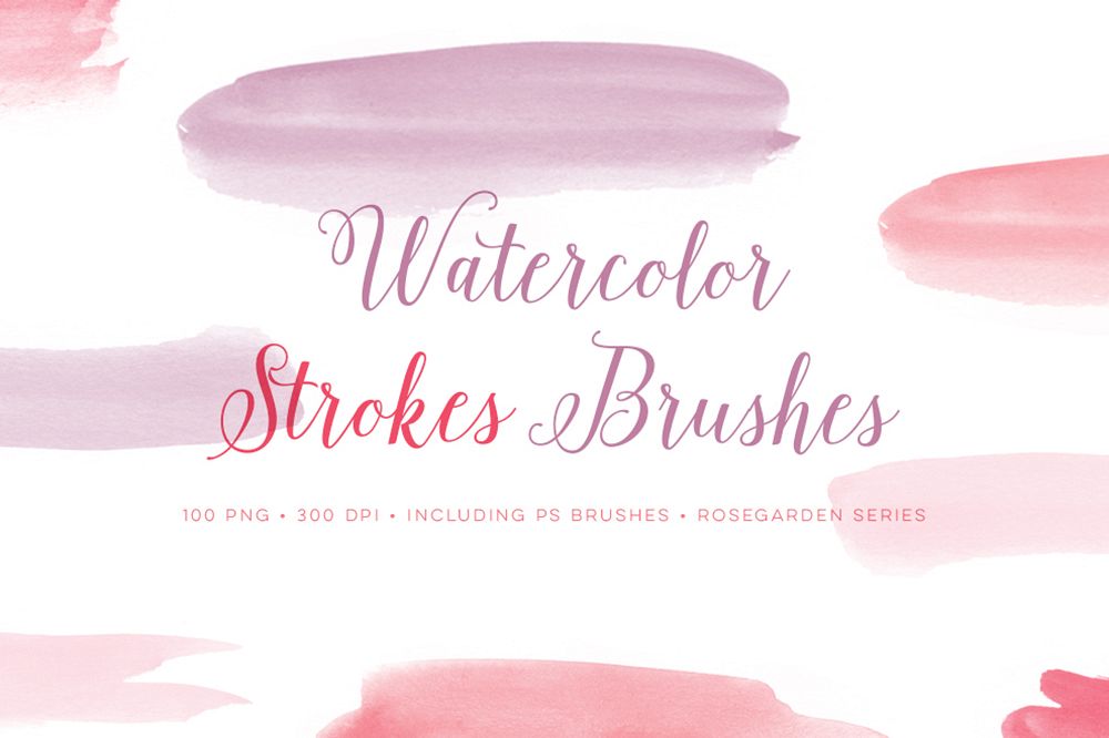 1000x666 Watercolour Photoshop Brushes Brush Str Design Bundles