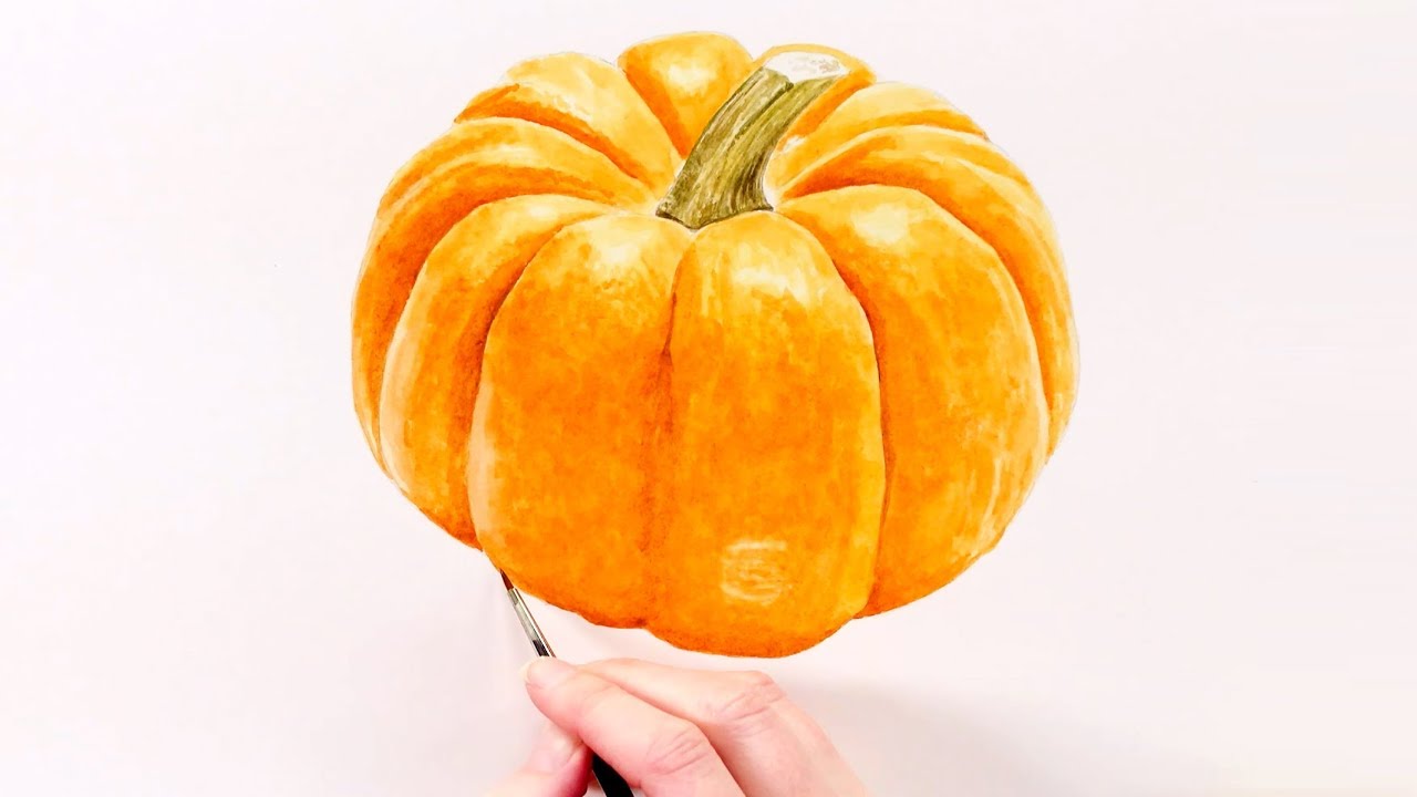 1280x720 How To Paint A Realistic Pumpkin In Watercolour With Anna Mason
