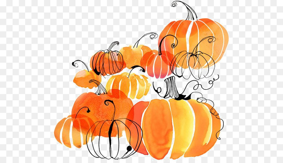900x520 Pumpkin Watercolor Painting Apple Cider Clip Art