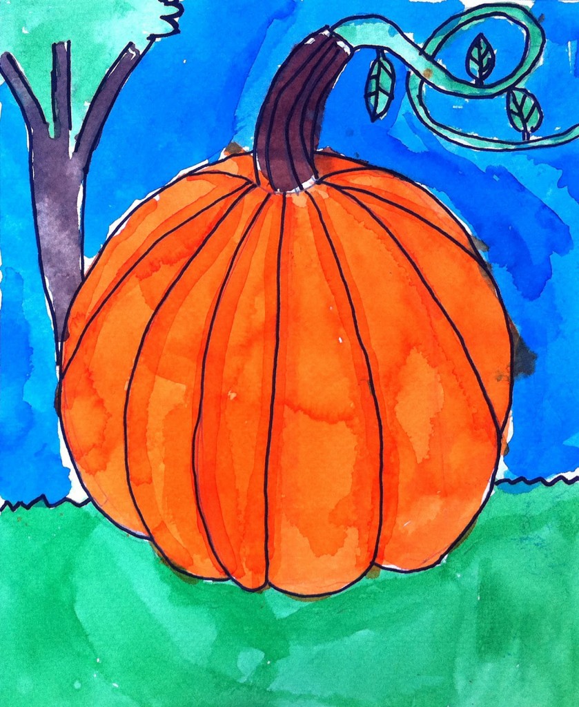 839x1024 Watercolor Pumpkin Art Projects For Kids