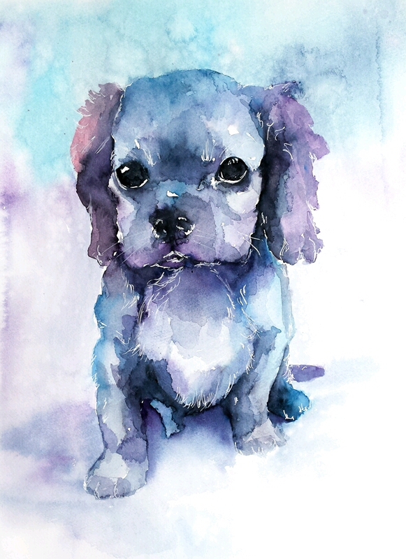 581x800 Watercolor Puppy (X Post From Rart) Aww