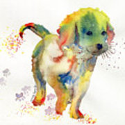 180x180 Colorful Puppy Watercolor