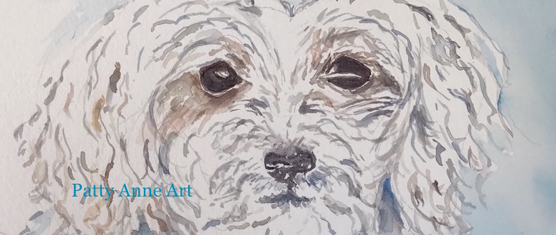 780x330 Cute Puppy Watercolor Process Patty Anne Art