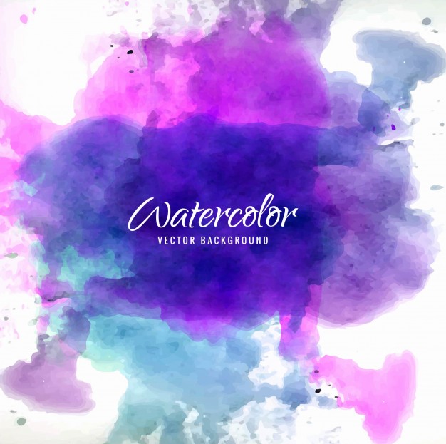 626x623 Purple And Blue Watercolor Background Vector Free Download