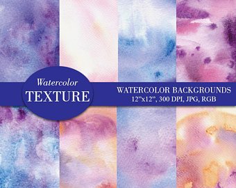 340x270 Purple Watercolor Etsy