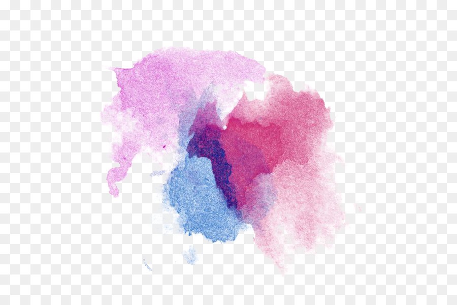 900x600 Watercolor Painting Blue Green Art