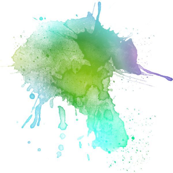 600x600 Paint Splatter Purple Green