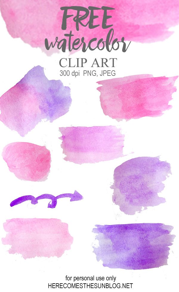 600x975 Free Watercolor Clip Art Here Comes The Sun