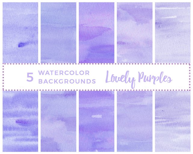 642x514 Abstract Purple Watercolor Clipart Lilac Watercolour Etsy