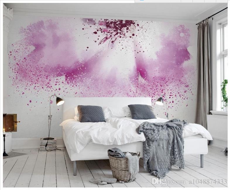 786x651 High End Custom 3d Photo Wallpaper Murals Wall Paper Pink Purple