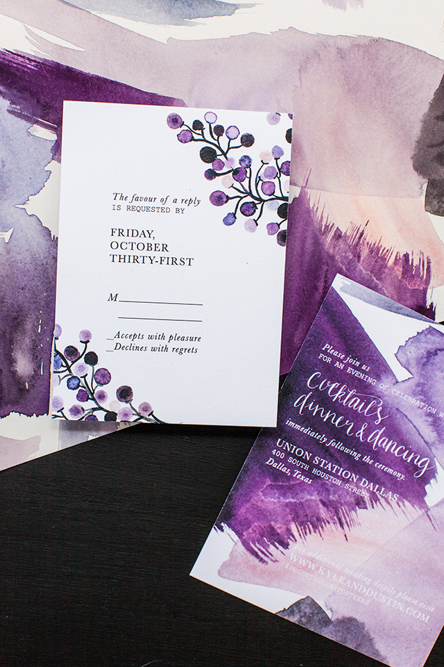 640x960 The Art Of Opposites Watercolor Wedding Invitations