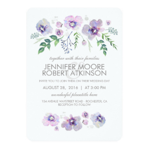 307x307 Watercolor Wedding Invitations Zazzle.co.uk