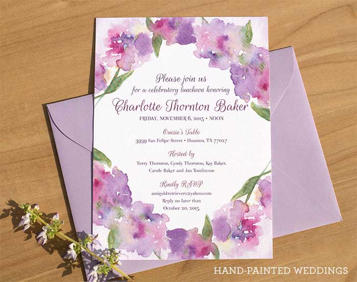700x554 Hand Painted Weddings Watercolor Wedding Invitations Watercolor
