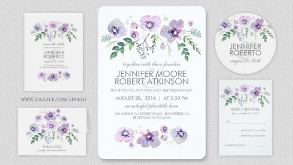 600x338 Modern Wedding Wedding Invitations By Jinaiji