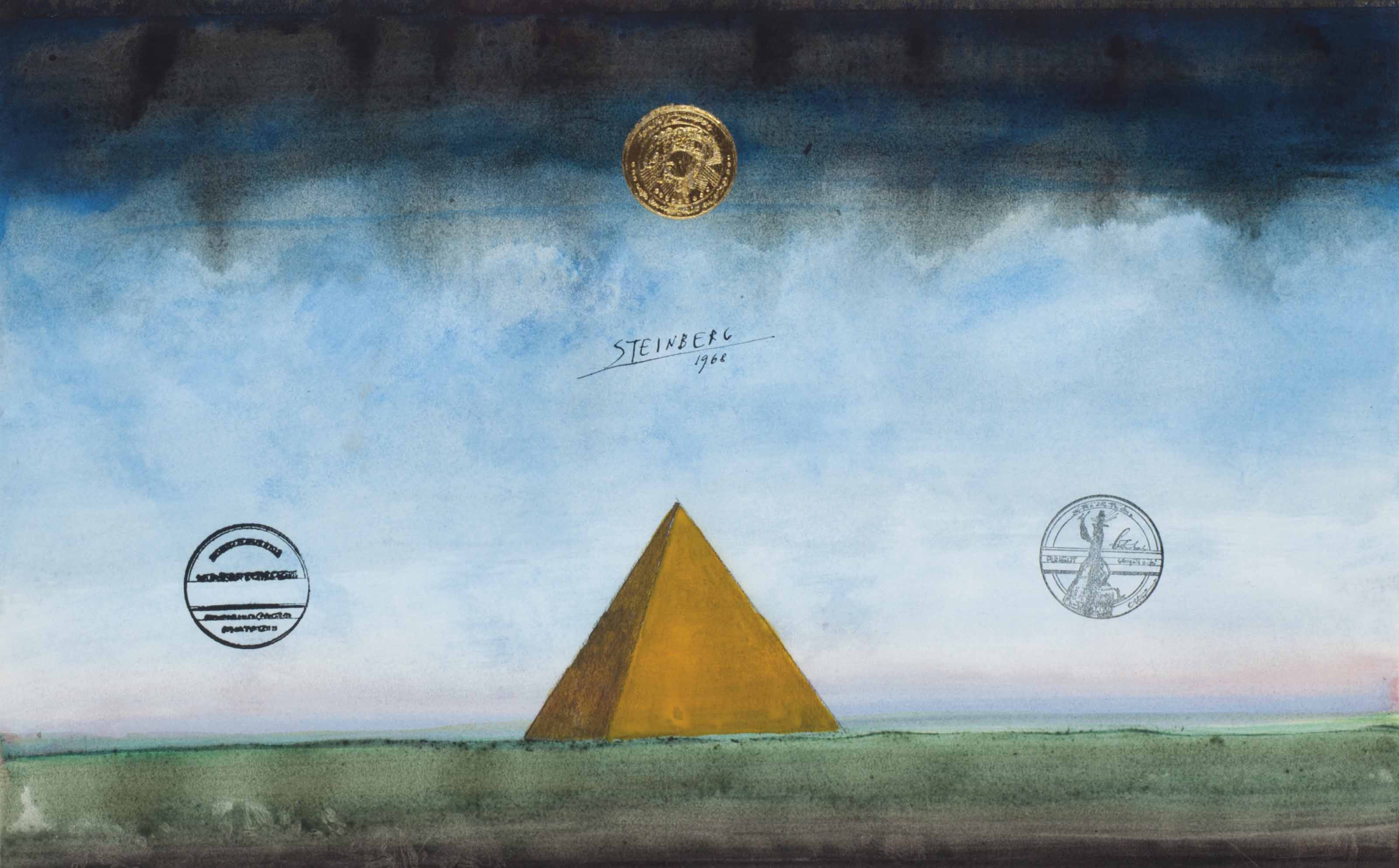 3200x1987 Saul Steinberg (American, 1914 1999) Pyramid
