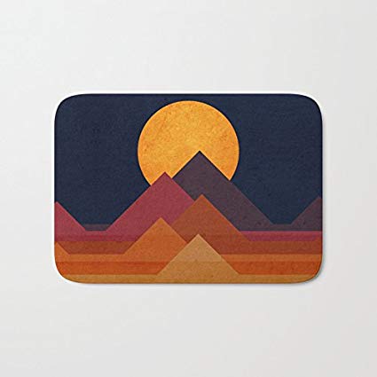 425x425 Afagahah Watercolor Full Golden Moon And Pyramid