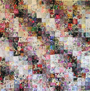 297x300 Strip Pieced Watercolor Quilt Part 1