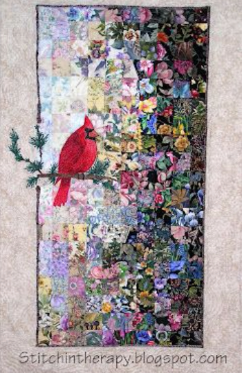 350x540 A Watercolor Quilt To Display Your Cardinal Quilting Cubby