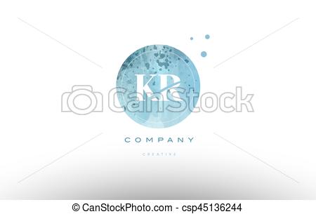450x305 Kr K R Watercolor Grunge Vintage Alphabet Letter Logo. Kr K R