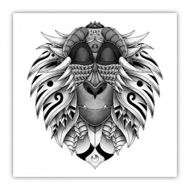 650x650 Ornate Rafiki Vol 2 Wood Print