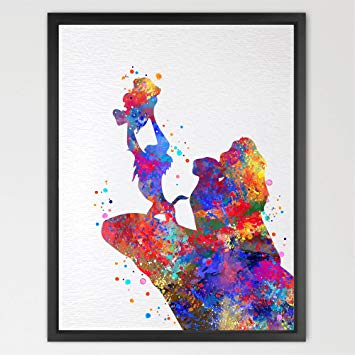 355x355 Dignovel Studios 11x14 The Lion King Rafiki And Simba