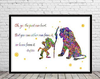 340x270 The Lion King Rafiki And Simba Watercolor Art Print Wall Art Etsy