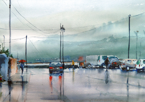 500x354 How To Paint The Rain