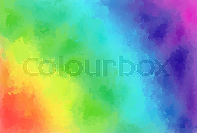 800x540 Bright Rainbow Watercolor Backgrounds For Your Design. Stock