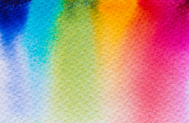 626x408 Hand Painted Rainbow Watercolor Colorful Wet Background On Paper