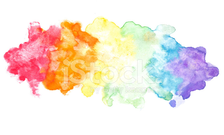 729x440 Abstract Rainbow Colors Watercolor Background Stock Vector