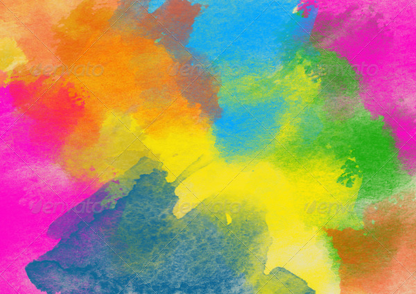 600x424 Set Of Beautiful Colorful Watercolor Backgrounds By Love Kay