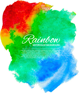 307x363 Beautiful Rainbow Watercolor Background Png Images, Backgrounds