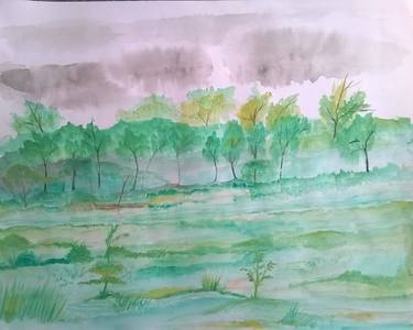 375x300 Rainforest Painting By Sathish Kumar Saatchi Art