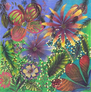375x382 Tropical Rainforest Painting By Mona Eldeeb Saatchi Art