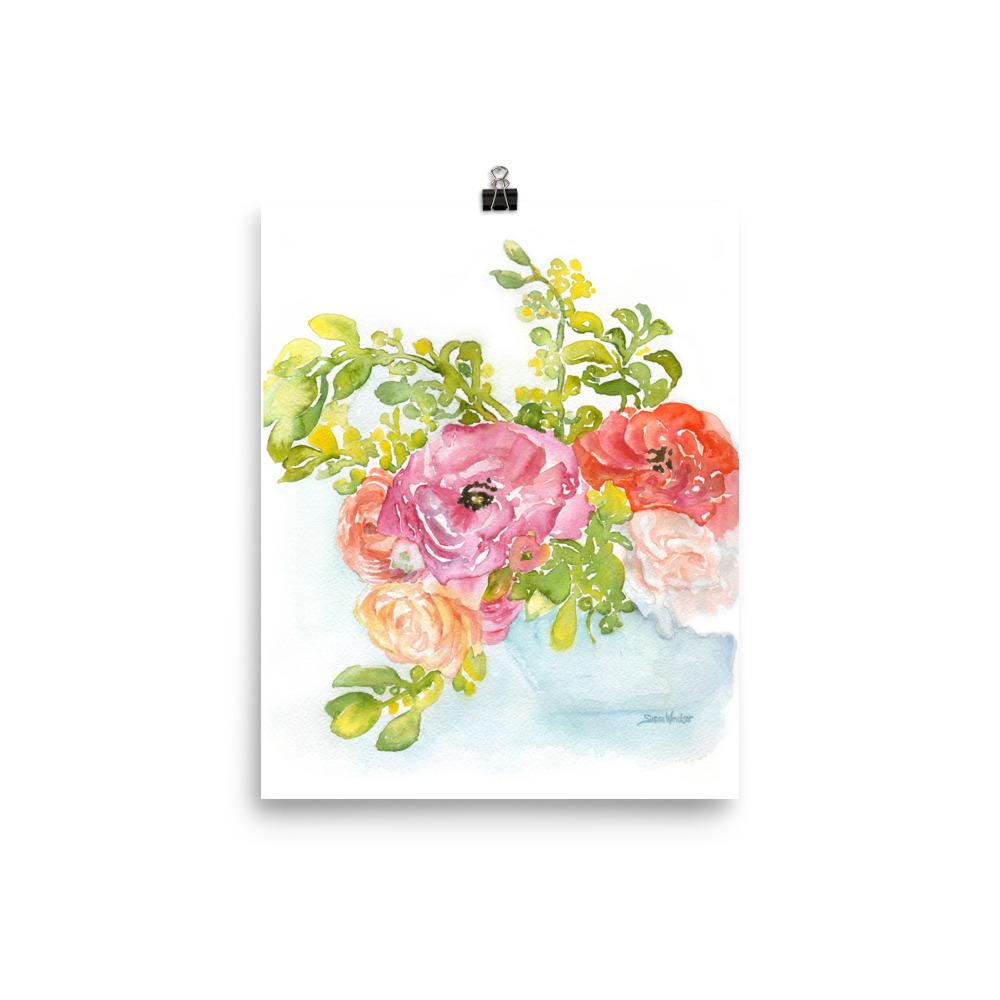 1000x1000 Ranunculus Watercolor Susan Windsor