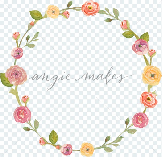 619x600 Cute Watercolor Ranunculus And Leaves Wreath