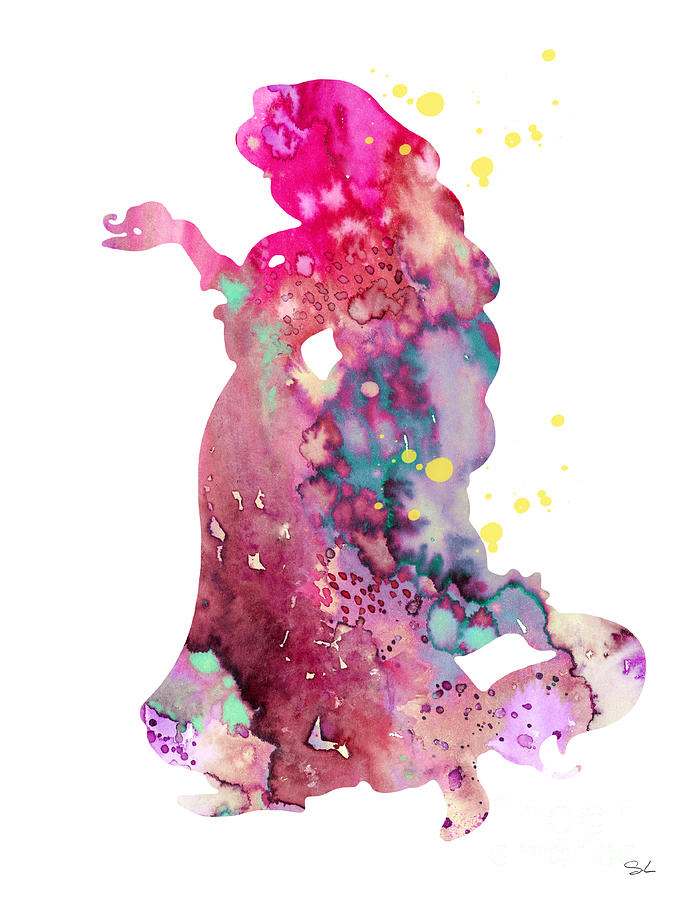 675x900 Rapunzel Painting By Watercolor Girl