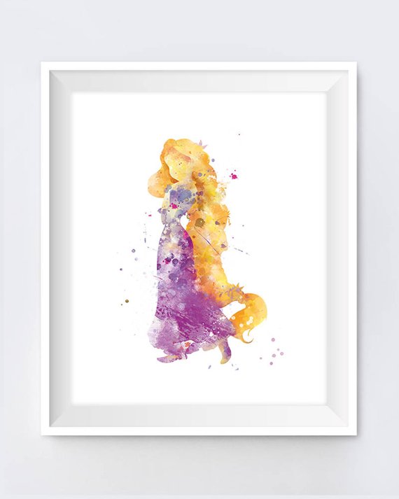 570x713 Rapunzel Print Rapunzel Art Baby Nursery Room Decor Tangled Etsy