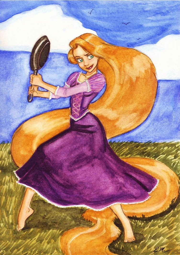 752x1063 Rapunzel Watercolor Practice By Em Scribbles