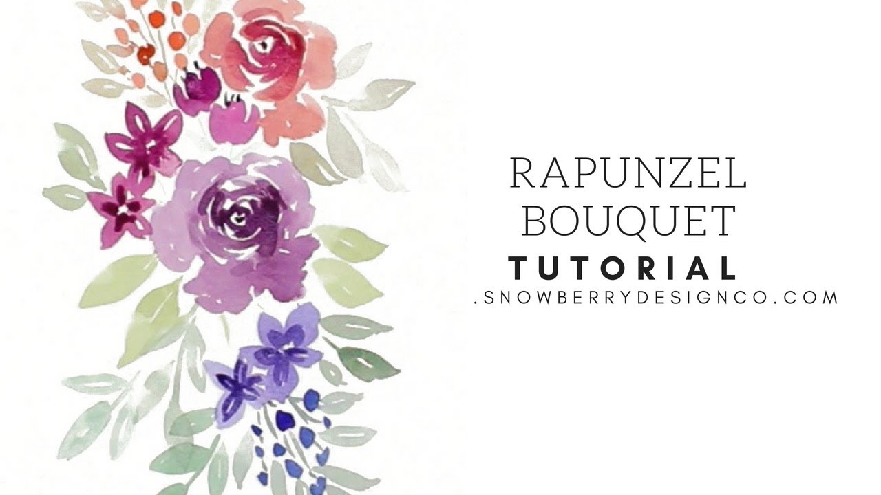 1280x720 How To Paint A Rapunzel Inspired Rose Bouquet Beginner