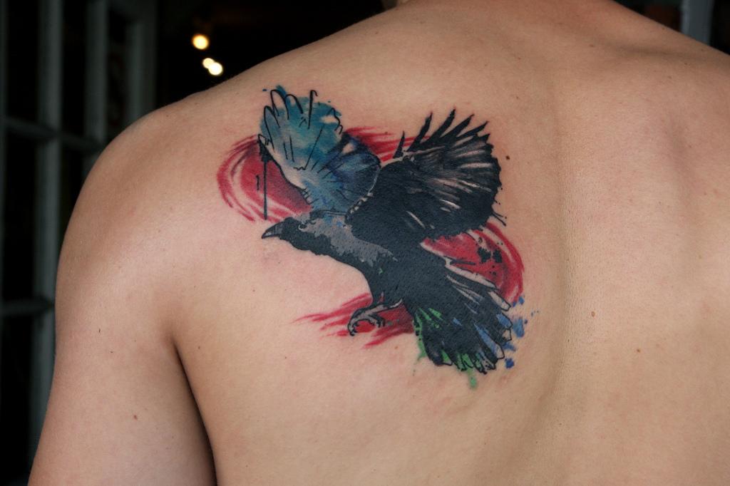 1024x682 Watercolor Raven Tattoo I Tattoo