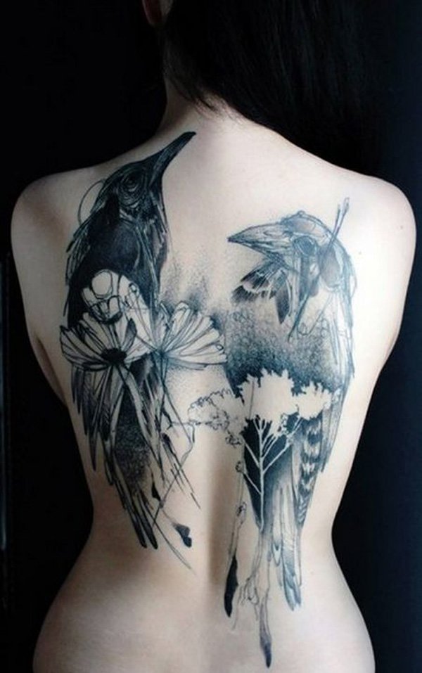 600x957 Mysterious Raven Tattoos Art And Design