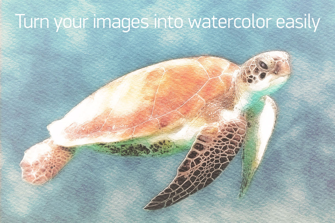 1160x772 Real Watercolor Action For Photoshop